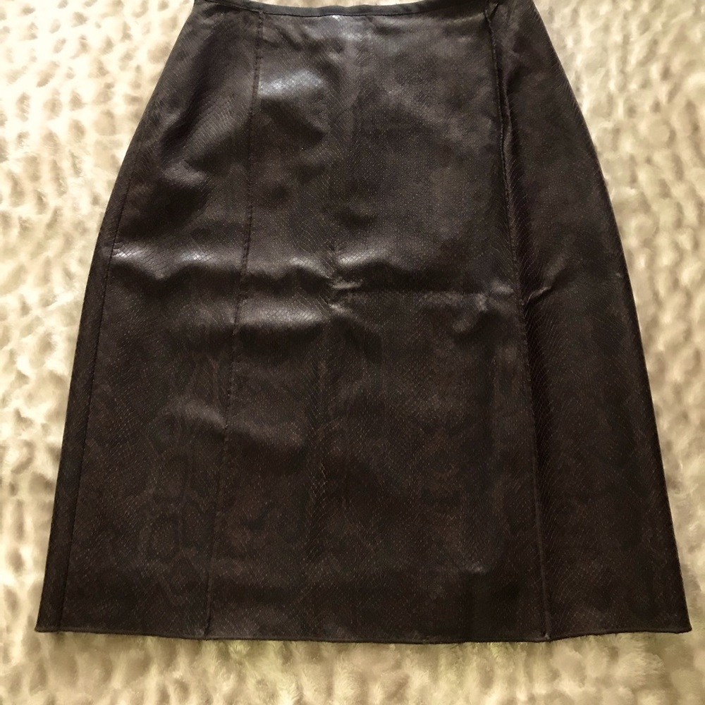 Retro Vegan Snakeskin Skirt